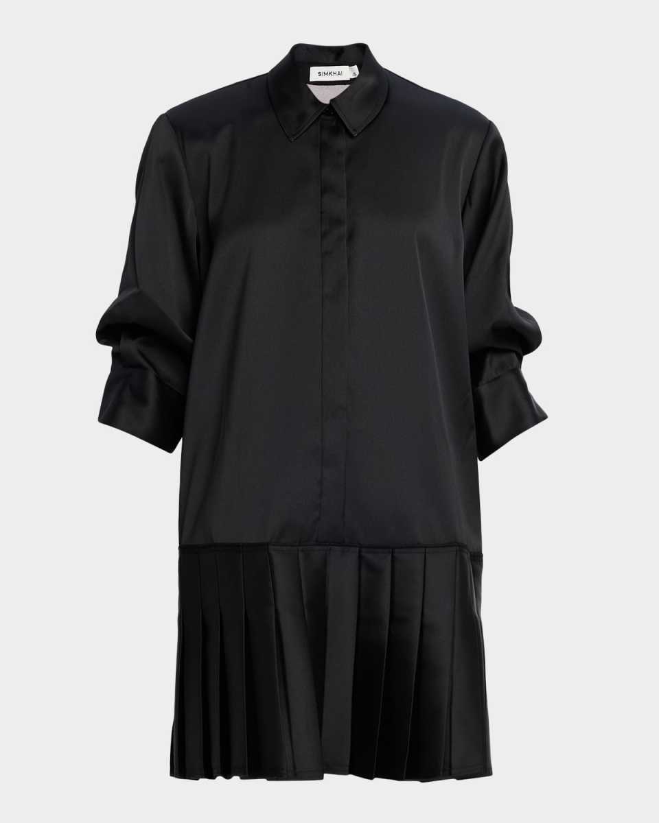 Regina Drop-Waist Mini Shirtdress